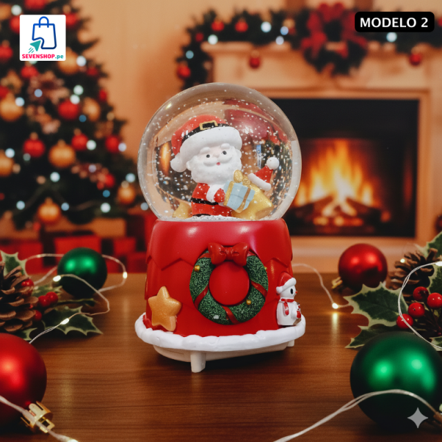 Esfera de cristal navideña